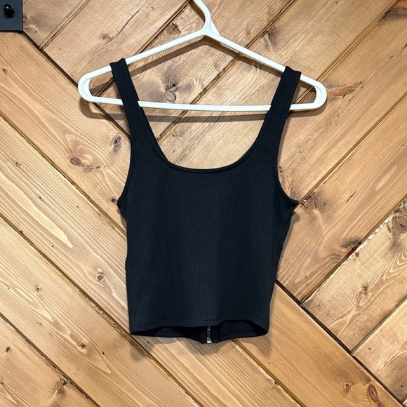 Hollister Black Zipper Tank Top Size M - Picture 4 of 4